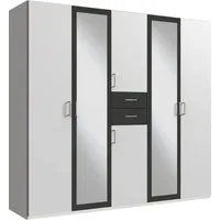 Wimex Kleiderschrank Diver Drehtürenschrank mit Spiegel, 180, 225 o. 270cm breit Bestseller Schlafzimmerschrank wahlweise 3 Innenausstattungen