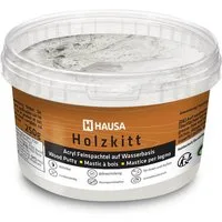 Hausa Holz-Reparaturset Holzkitt, 250g gebrauchsfertig ausgezeichnete Füllkraft rissbeständig, 1-St., Gramm Grau Holzspachtelmasse Kitt für Holz, Holzspachtel/Füllmasse zum Reparieren