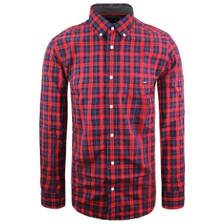 Eden Park Regular Herren-Oxfordhemd in Rot