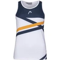 Head Tanktop Tennis-Tank Top Performance weiss/dunkelblau/orange Damen