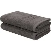 OTTO home Duschtücher Regona, Duschtücher 70x140cm, flauschig und weich, 500 gr/m², Frottier (Set, 2-St), Premium Handtücher mit Bordüre, Set, 100% Baumwolle, 5 Jahre Garantie