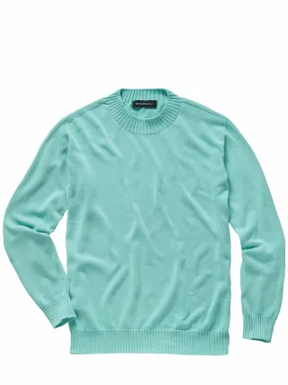 Mey & Edlich Herren Prima-Pima-Pullover Weiß 100 % Baumwolle