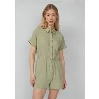 QS Jumpsuit Overall Musselin-Overall mit Elastikbund in der Taille