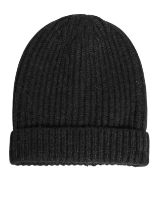 Dolce & Gabbana Schwarze Kaschmir Strickmütze Herren Capello Hut