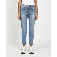 GANG 5-Pocket-Jeans 94AMELIE JOGGER mit Tunnelzug, Relaxed Fit