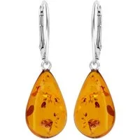 OSTSEE-SCHMUCK Paar Ohrhänger Ostsee-Schmuck Ohrhänger Tropfen ca. 20 x 12 mm (2-tlg)