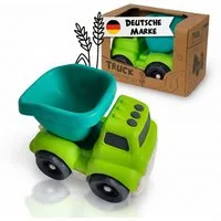 alldoro Spielzeug-LKW Kipplaster mit beweglicher Kippmulde, für Kinder ab 1 Jahr, Spielzeugauto aus Kunststoff-Weizenstroh für Kinderzimmer & Sandkasten
