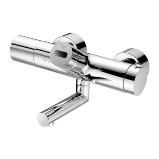 Schell Vitus Wand-Waschtisch-Thermostat 002380699 330 mm, Mischwasser, Batteriebetrieb, verchromt