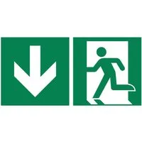 Soennecken Hinweisschild Hinweisschild Notausgang 30x15cm Hart-PVC