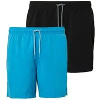 s.Oliver Badehose Badeshorts mit Bindeband und Taschen im 2er Pack (Set, 2er Pack) elastischer Bund, Innenslip und Kordel