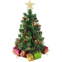 Coonoor Künstlicher Weihnachtsbaum 45cm Mini Weihnachtsbaum,künstlich Weihnachtsbaum, für Festtagsdekoration, indoor outdoor geeignet für Tisch Partydécor