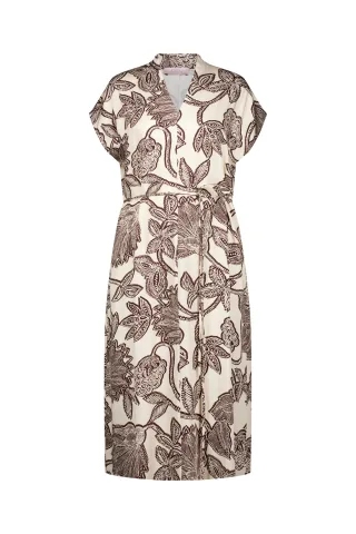 Studio Anneloes - Andra flower dress chestnut - Gr. - XL