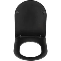 WENKO WC-Sitz Modell Galati, Toilettensitz aus Duroplast, ultraflach, D-Form, mit Absenkautomatik