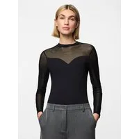 pieces Langarmbody PCMILLY LS MESH BODYSTOCKING NOOS