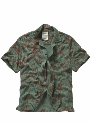OAS Herren Cuba-Shirt Poplan Grün 100 % Baumwolle