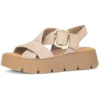 Gabor Keilsandalette, Plateau, Sommerschuh, Riemchensandale mit Kreuzbandage
