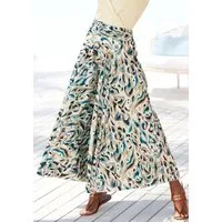 LASCANA Hosenrock mit extra weitem Bein mit Alloverdruck, Culotte, luftige Sommerhose, Strandhose, Schlupfhose
