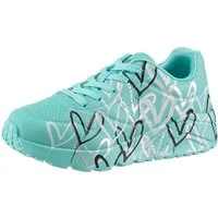 Skechers UNO LITE-METALLIC LOVE Sneaker, Keil,-Schnürschuh, Skech-Air Funktion, Größenschablone zum Download