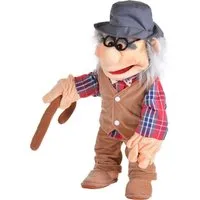 Living Puppets Handpuppe Living Puppets Handpuppe Großvater, Opa 65 cm W500 (Packung), Sehr gut geeignet um Geschichten zu erzählen