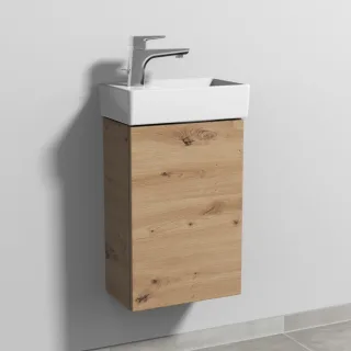 Sanipa 3way Waschtischunterbau zu Villeroy & Boch Avento Waschtisch mit 1 Tür, Eiche Natural-Touch SM62785