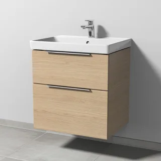 Sanipa 3way Waschtischunterbau zu Villeroy & Boch Avento Waschtisch mit 2 Auszügen, Eiche-Nordic UM62148
