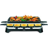 Tefal Raclette Ambiance, inkl. Tischgrill-Funktion, abnehmbares Kabel, 10 Raclettepfännchen, 1350 W, spülmaschinengeeignete Platte, RE4588