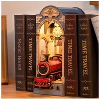 Robotime Buchstütze Zeitreise Diorama Rolife Book Nook
