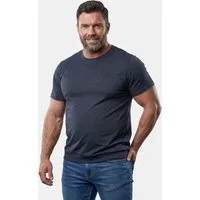 Men Plus T-Shirt T-Shirt Bauchfit Basic Halbarm