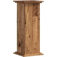 vidaXL Blumenständer Pflanzenständer Altholz-Optik 33x33x80 cm Holzwerkstoff (1 St)