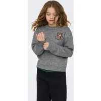KIDS ONLY Strickpullover KOGTEDDY L/S PULLOVER KNT NOOS Kunstfaser, regular fit