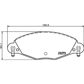 Hella Bremsbel?ge vorne Citroen C5 8DB355019-421