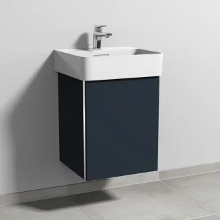 Sanipa 3way Waschtischunterbau zu Laufen VAL Waschtisch mit 1 Tür, Marine-Matt BP8201R