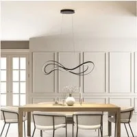 Neona LED Deckenleuchte AURORA Schwarz, LED fest integriert, Warmweiß