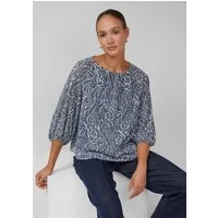 s.Oliver Langarmbluse Bluse Chiffon-Bluse im Relaxed Fit mit Raglanärmeln