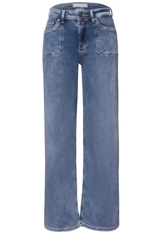Street One - Wide Leg Jeans blau - Gr. - 29/30