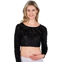 Spieth & Wensky Dirndlbluse Dirndlbluse - ELFENBLUME - schwarz