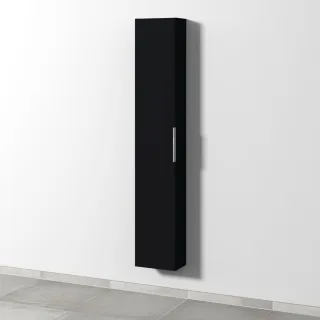 Sanipa 3way Hochschrank mit 1 Tür, Schwarz-Matt UF16008
