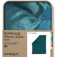 Schlafgut Bettbezug Premium Bettbezug Woven Fade Satin (1 St), (1 St), Ton-in-Ton Reißverschluss, Fadendichte von 300tc, Streifen, OEKO Tex