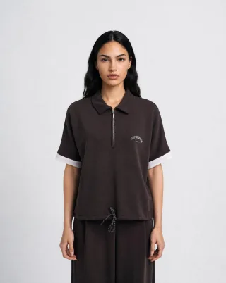 Smith&Soul - Oversize Polo Scuba Sweat Drawstring - Gr. - XXL