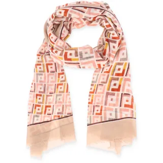 Halsüberkopf Accessoires - Schal Geometric 80x180 beige - Gr. - OS