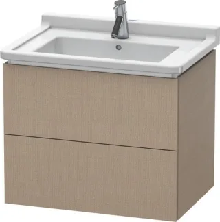 Duravit L-Cube Waschtischunterbau wandhängend Leinen Matt 670x469x558 mm - LC626407575 LC626407575