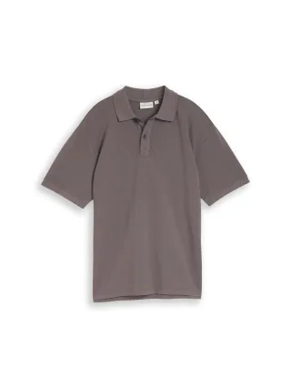 tom tailor kids - Oversize Piqué Poloshirt dark urban grey - Gr. - 164