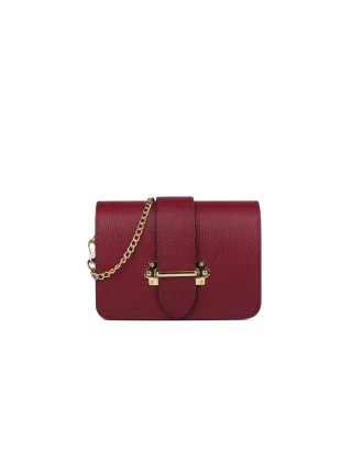 Giulia Monti Schultertasche/Taillentasche Burgunderrot