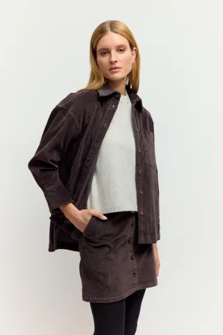 THE FASHION PEOPLE - Skirt Corduroy WOOD - Gr. - 36