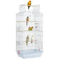 Yaheetech Vogelkäfig Vogelvoliere, Vogelhaus für Papagei Wellensittich