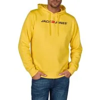Jack & Jones Hoodie Herren Sweatshirt JJMORTY Regular Fit Kapuzenpullover mit Logoprint