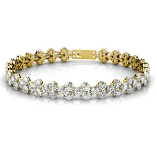 Prinzessinnen-Armbänder - Gold und Kristall
