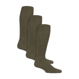 3er-Pack Lange Stiefelsocken für Männer für den Outdoor-Wellington | Knielange Militärsocken