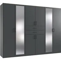 Wimex Kleiderschrank Diver Drehtürenschrank mit Spiegel, 180, 225 o. 270cm breit Bestseller Schlafzimmerschrank wahlweise 3 Innenausstattungen