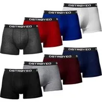 DSTROYED Boxershorts Herren Männer Unterhosen Baumwolle Premium Qualität perfekte Passform (Vorteilspack, 8er, 8er Pack)